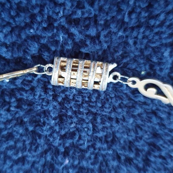 Amazing Vintage Art Deco Brown Agate Glass Beaded Hand Knotted Necklace - Picture 7 of 11